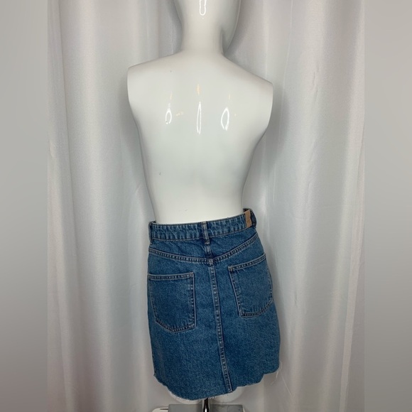 ZARA  - Trafaluc Collection Denim Blue Mini Skirt Women's - Picture 4 of 6